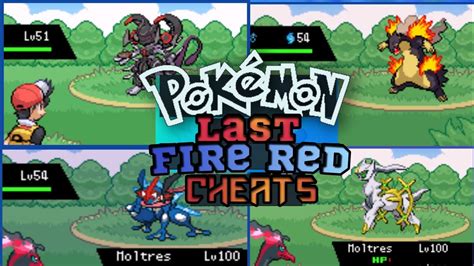 cheats pokémon the last fire red.
